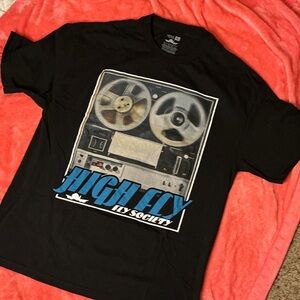 High Fly Society Black Graphic Tee